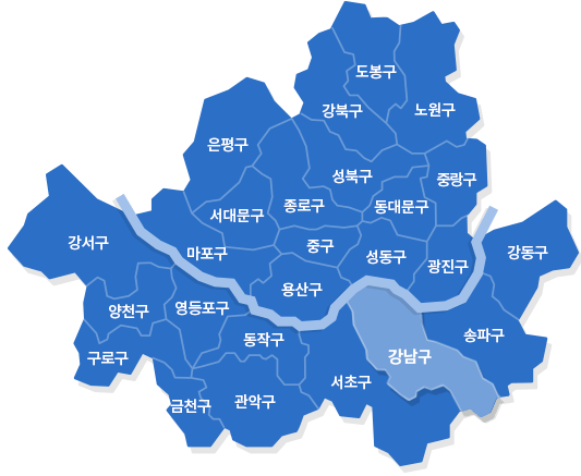 서울 강남구 지도