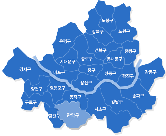 서울 관악구 지도