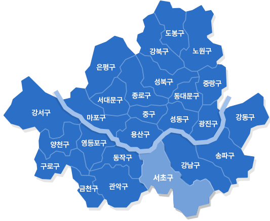 서울 서초구 지도