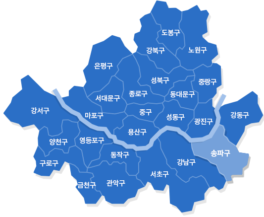 서울 송파구 지도