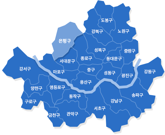 서울 은평구 지도