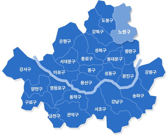 서울 노원구 지도