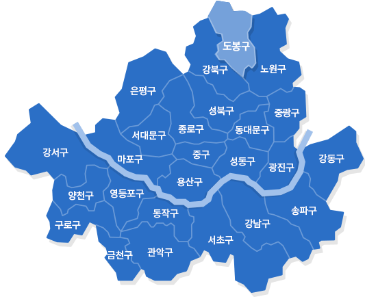 서울 도봉구 지도