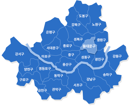 서울 동대문구 지도